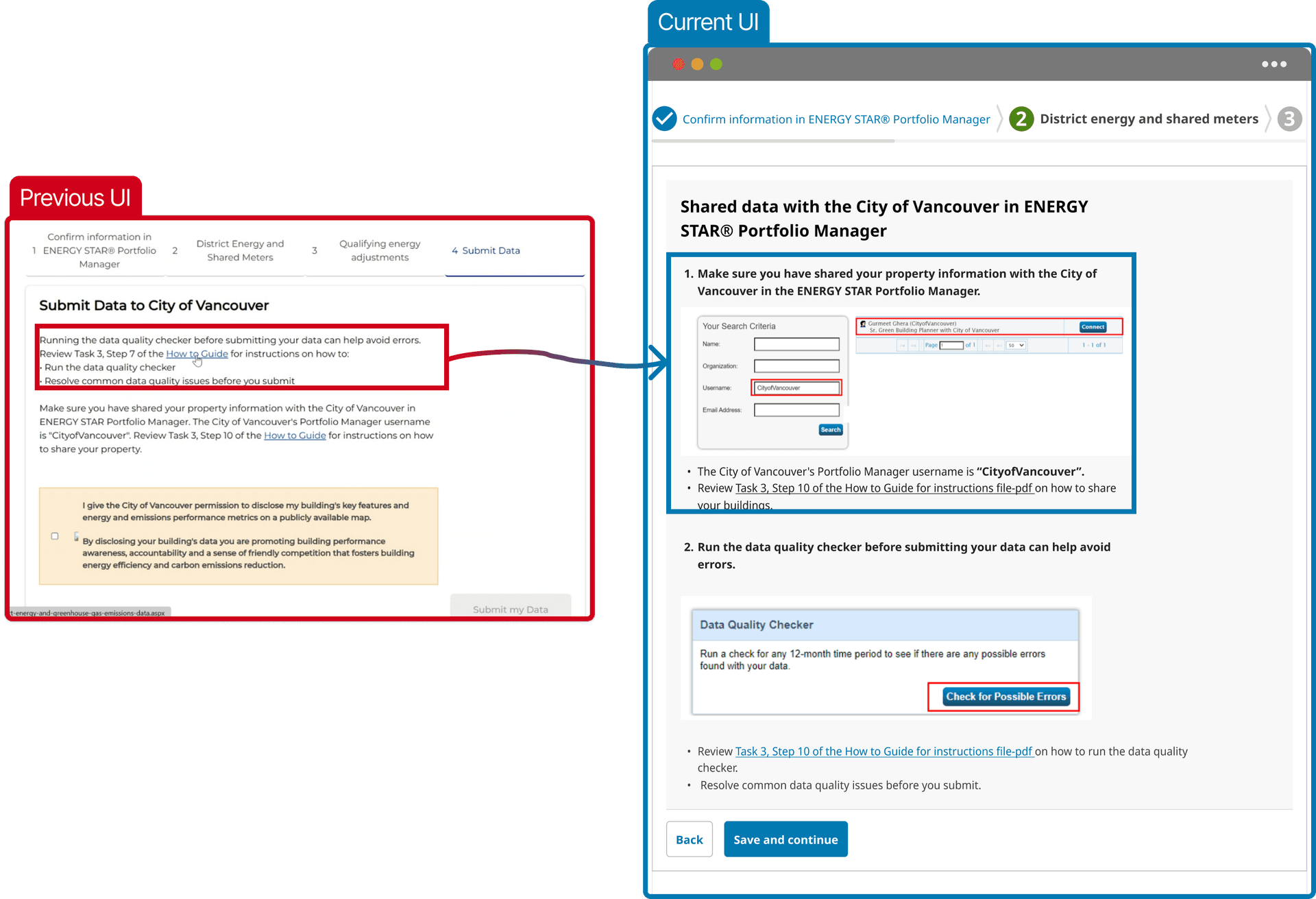 Product screenshots on challenging step